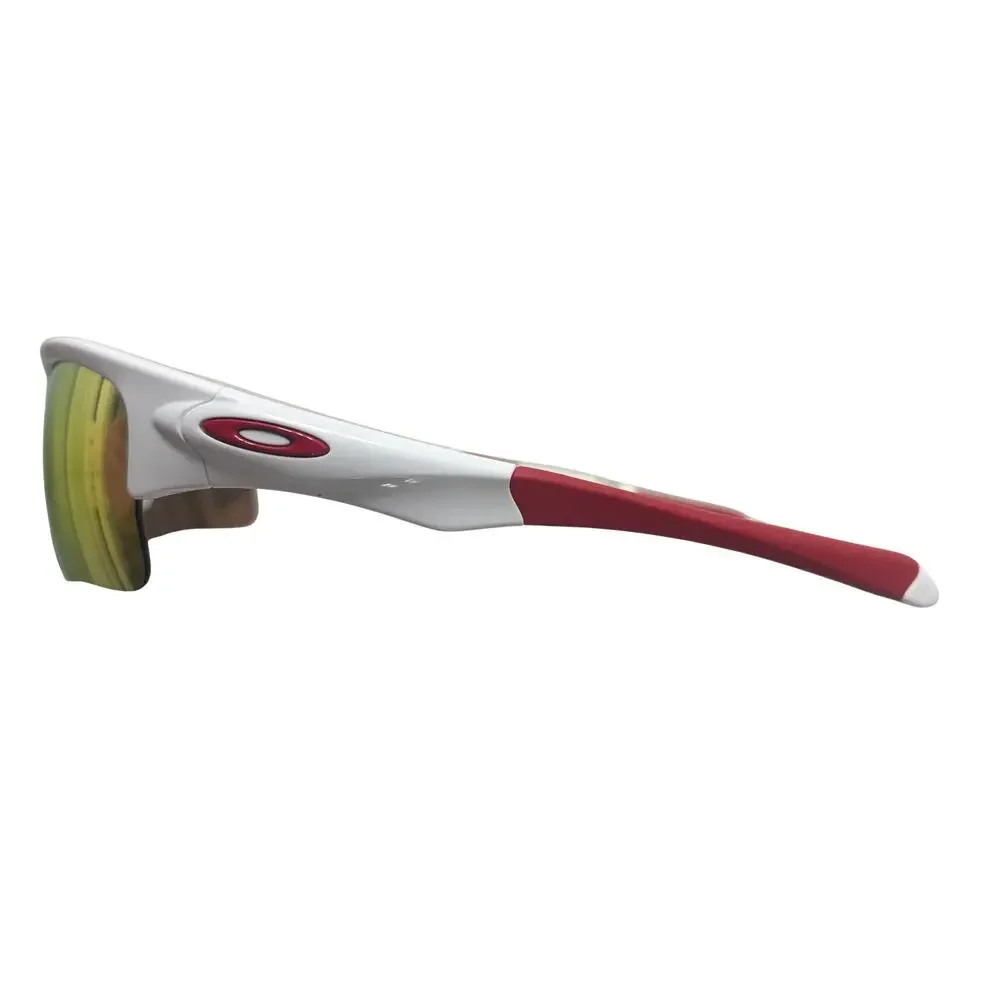 Oakley Quarterly Jacket Youth Fit Polished White Fire Iridium Sunglasses